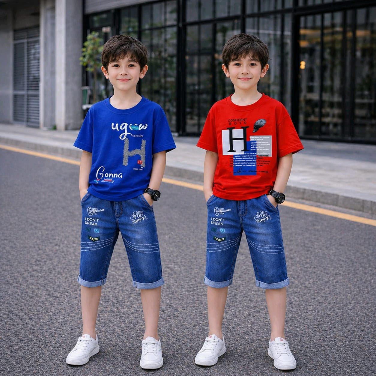 premium quality boys Tshirt sat 2pice combo